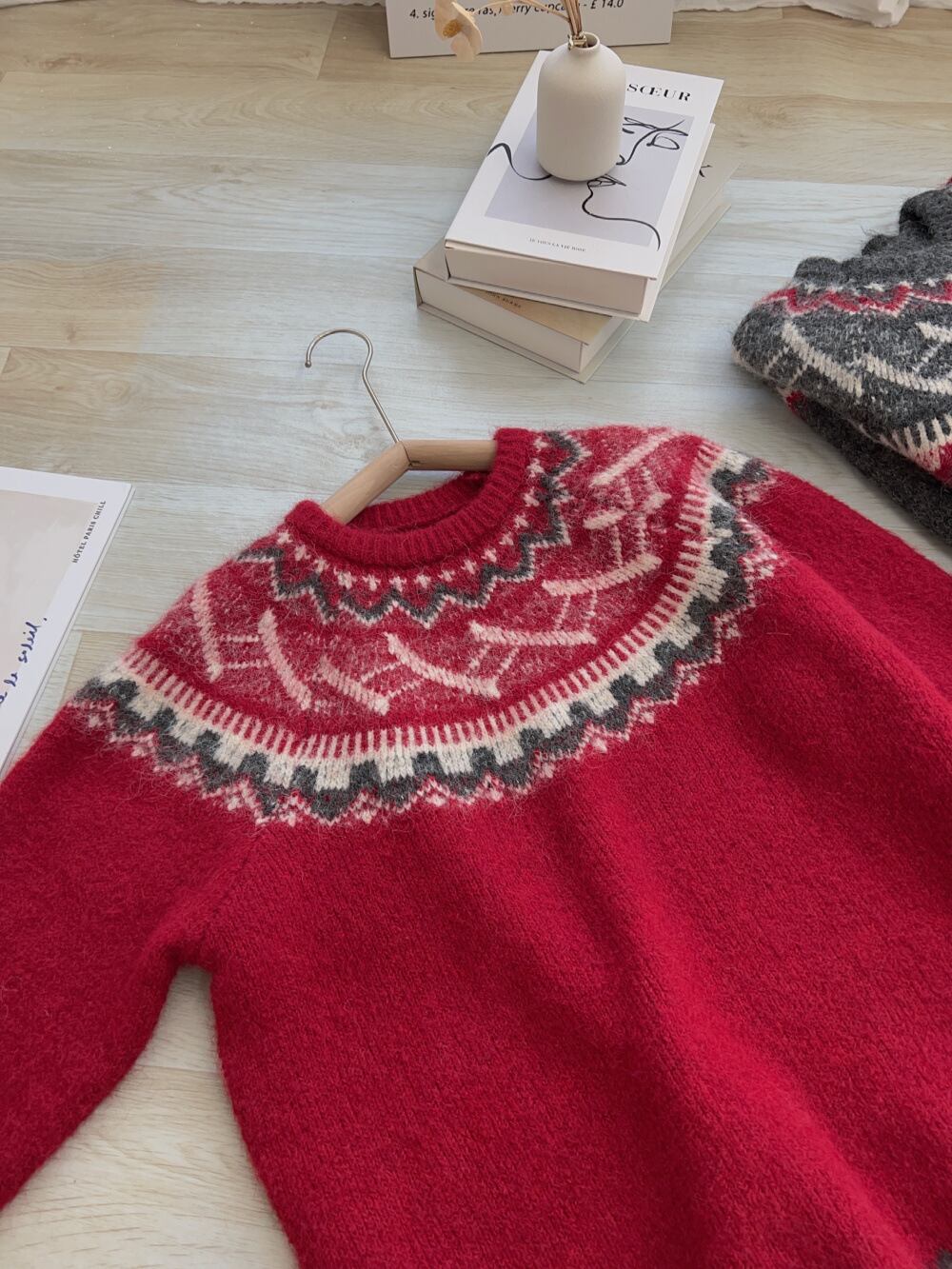 【tops】クルーネックニットセーター　M27109