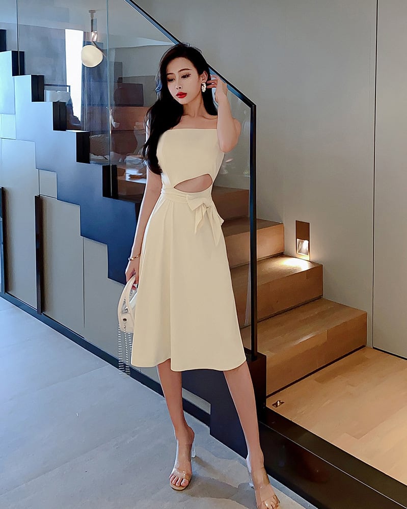 【dress】ウエストカットキャミワンピース　M24105