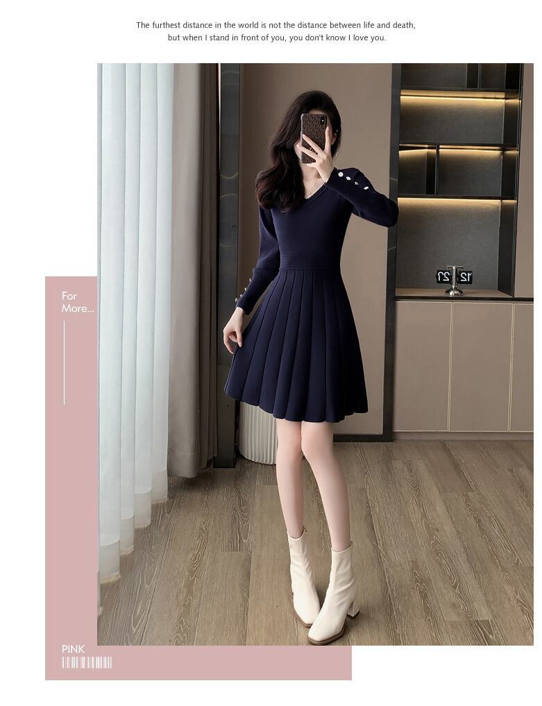 【dress】ニットワンピース　M18909