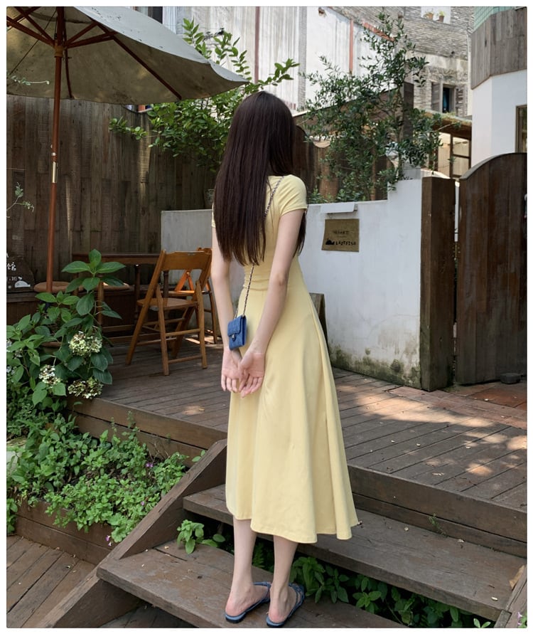 【dress】無地ワンピース　M24655