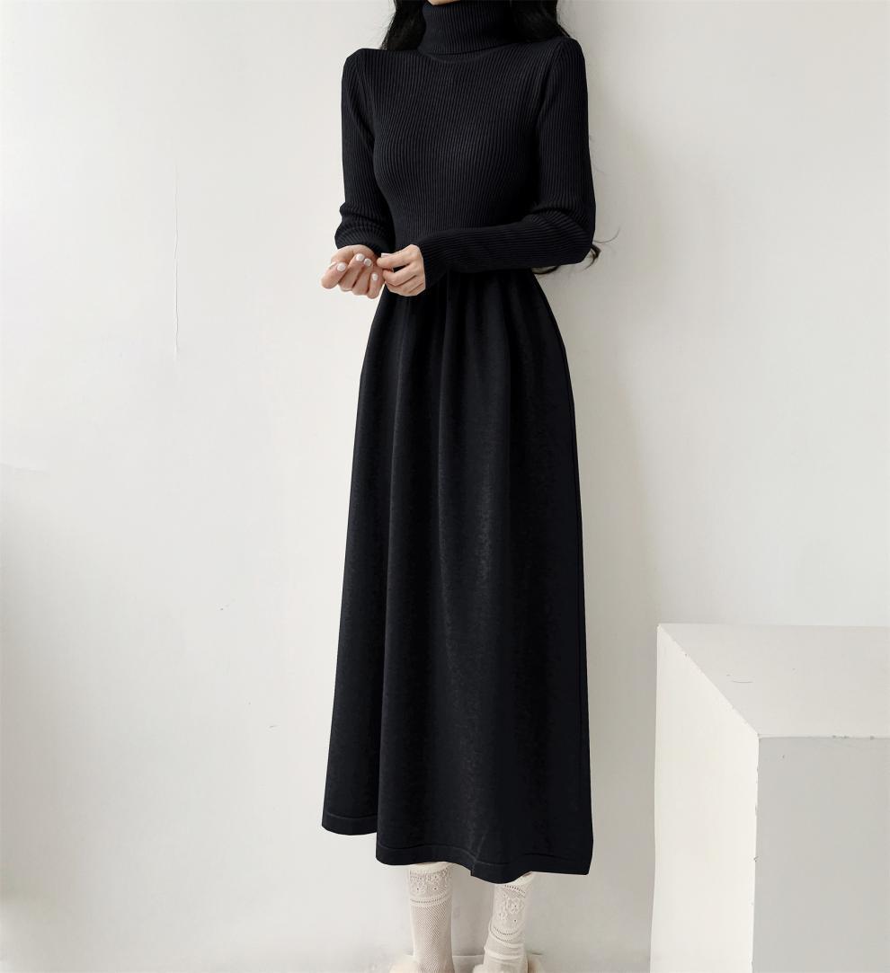 【dress】ハイネックニットワンピース　M28030