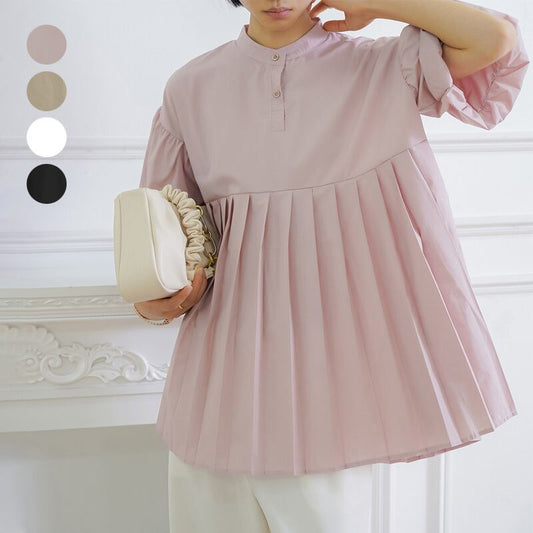 【tops】ランタンスリーブギャザーブラウスG20473