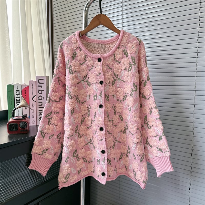 【outer】ニットカーデ　M25877