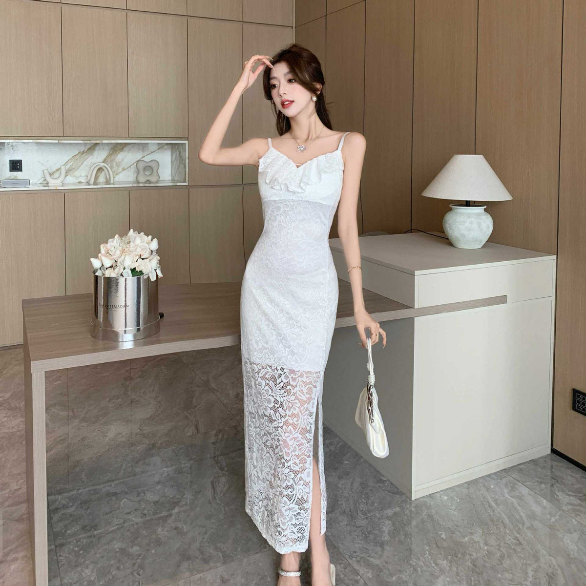【dress】レースキャミワンピース　M24104