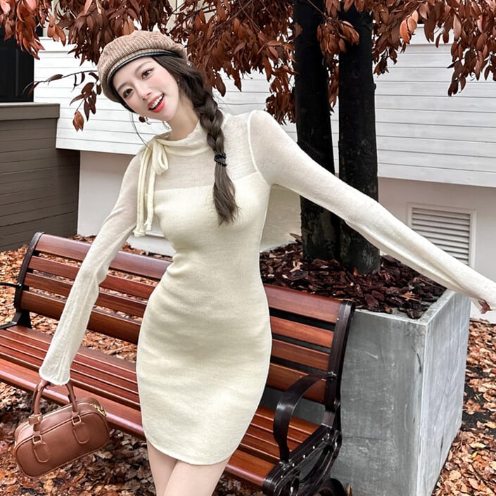 【dress】ニットワンピース　M26022