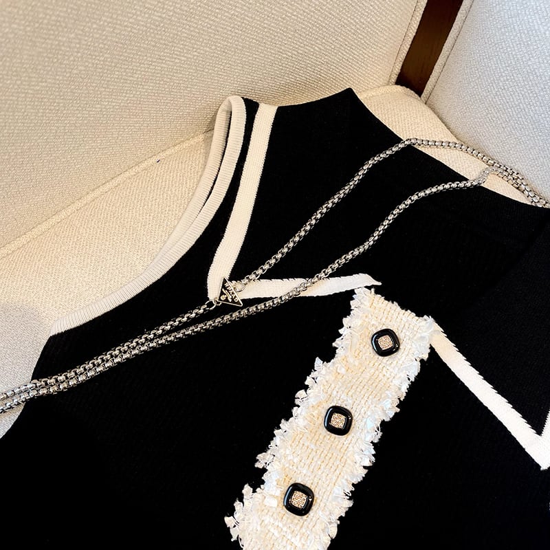 【tops】POLOネックニットキャミソール G20682