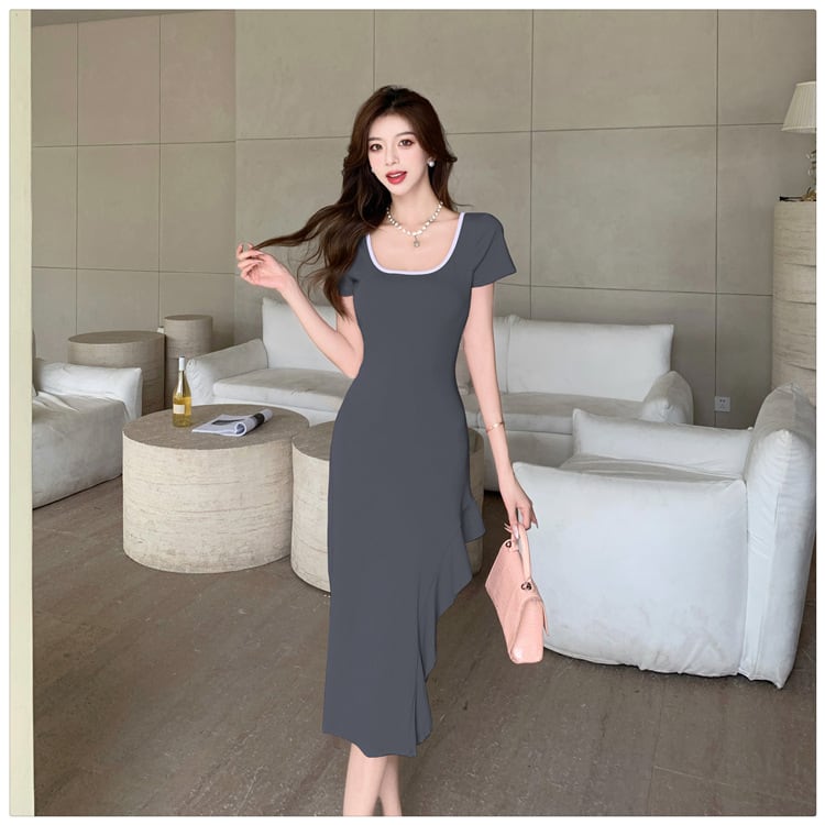 【dress】スリットワンピース　M25117