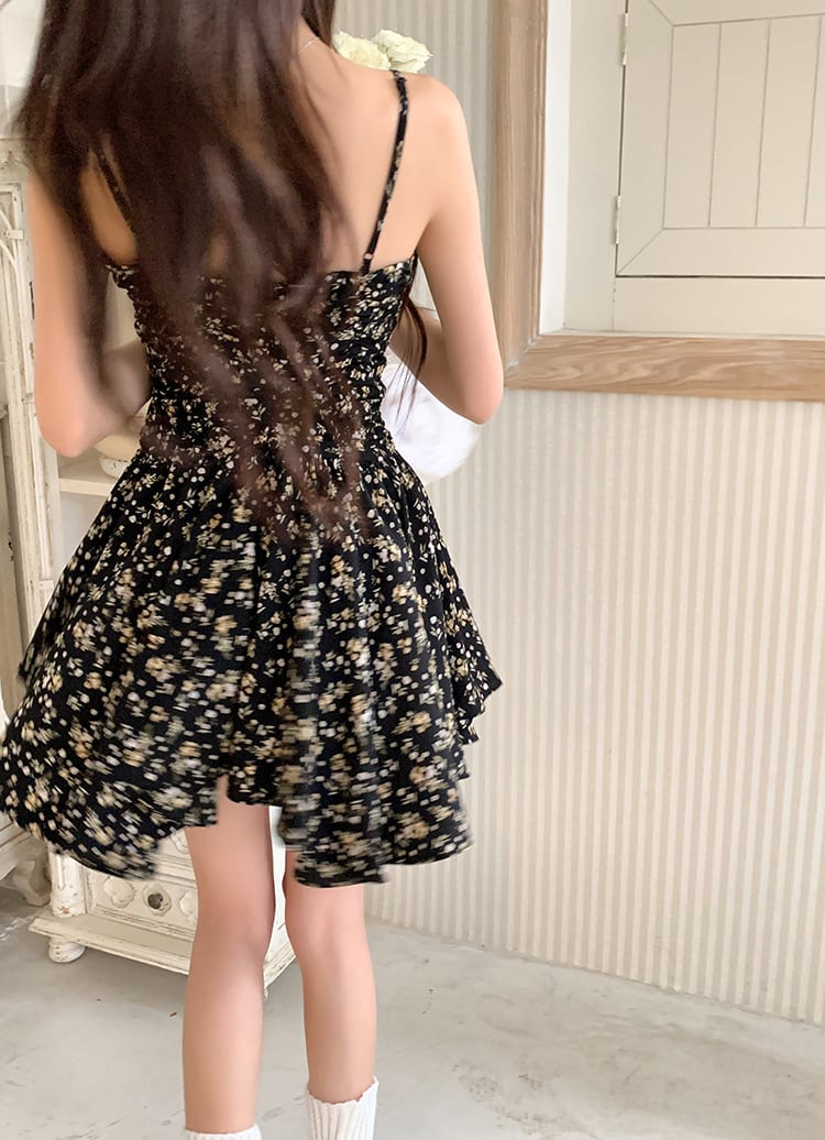 【dress】花柄キャミワンピース　M25115