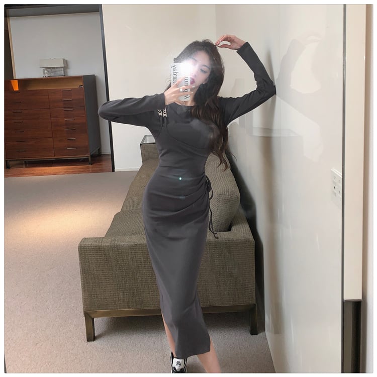 【dress】切り替えワンピース　M25348