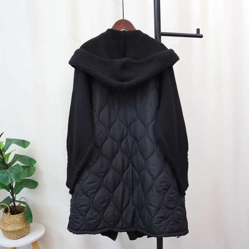 【outer】切り替えロング丈ニットカーデ　M27166