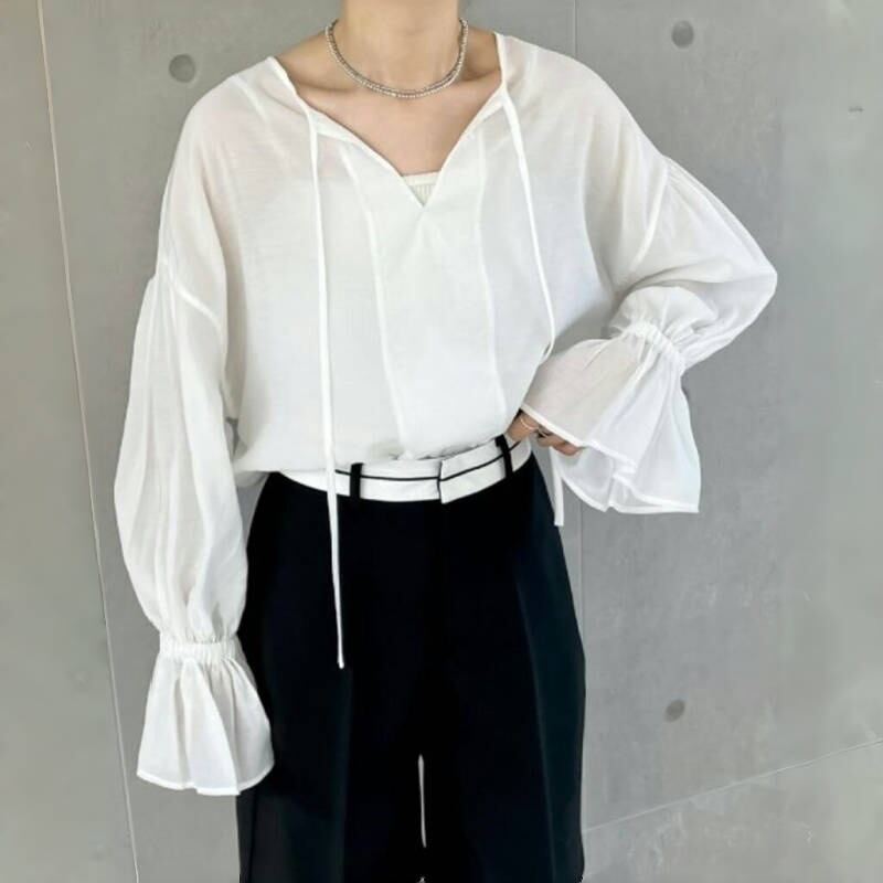 【tops】フレアスリーブブラウスG20215