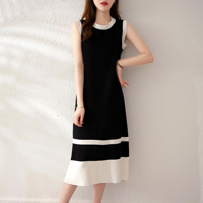 【dress】ノースリーブニットワンピース G21125