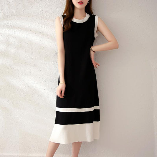 【dress】ノースリーブニットワンピース G21125