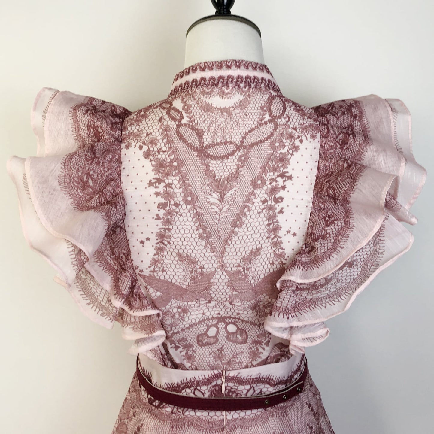 【set】フリルブラウス×ロングスカートセット     N3073