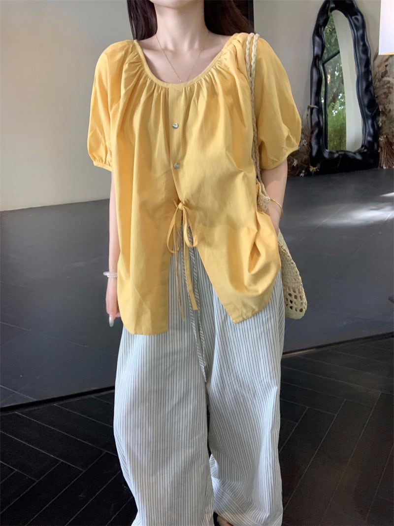 【tops】パフスリーブトップス　M24901