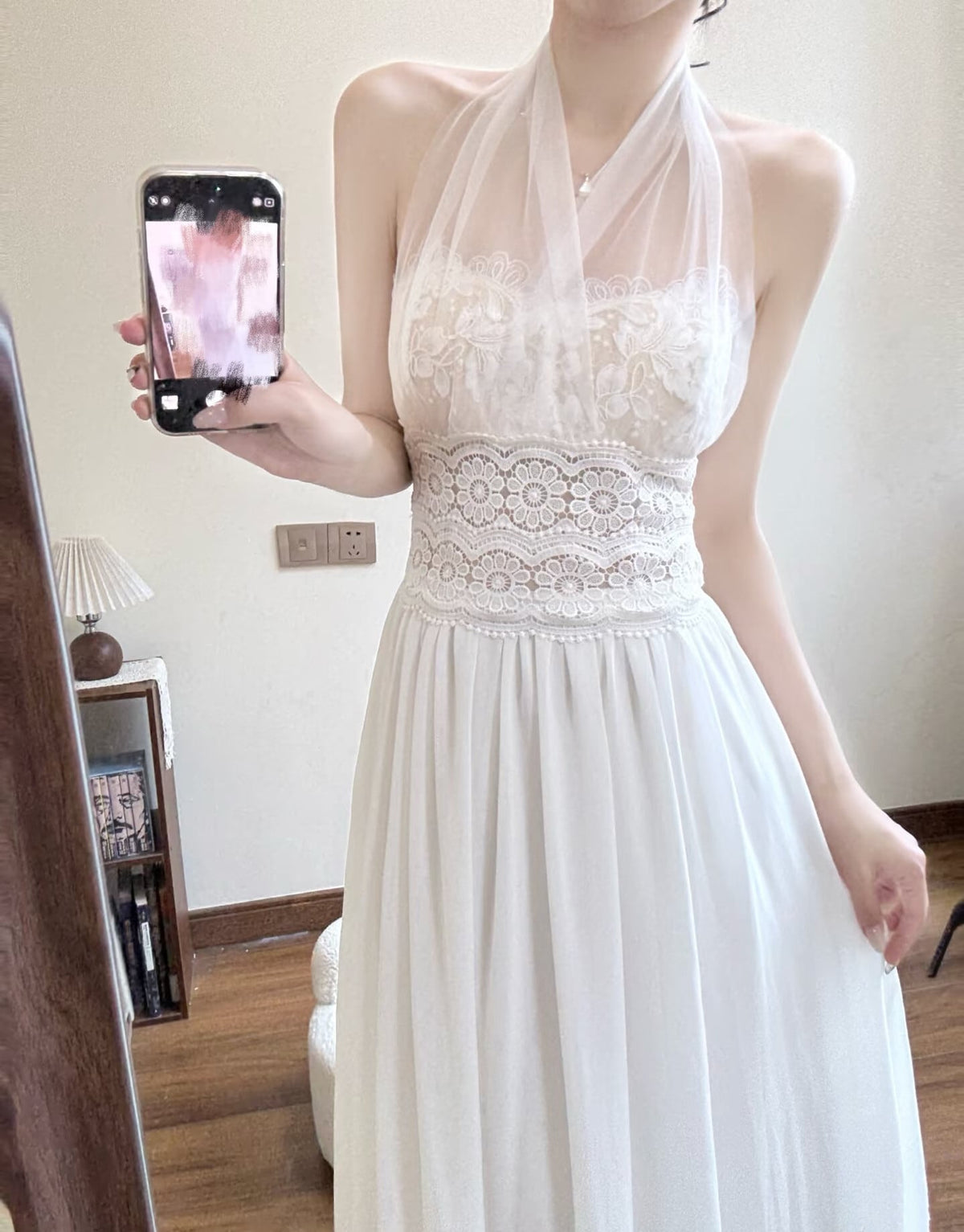 【dress】3WAYレースドッキングロングワンピース N3588