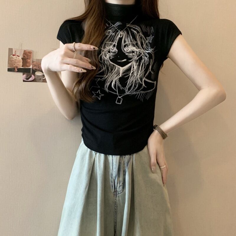 【tops】ハーフネックTシャツG20245