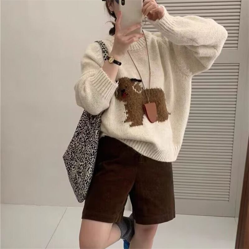 【tops】クルーネックニットセーター　M28911