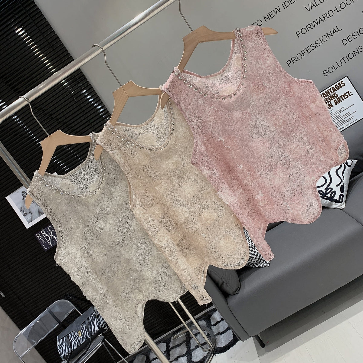 【tops】立体フラワートップス　M25025