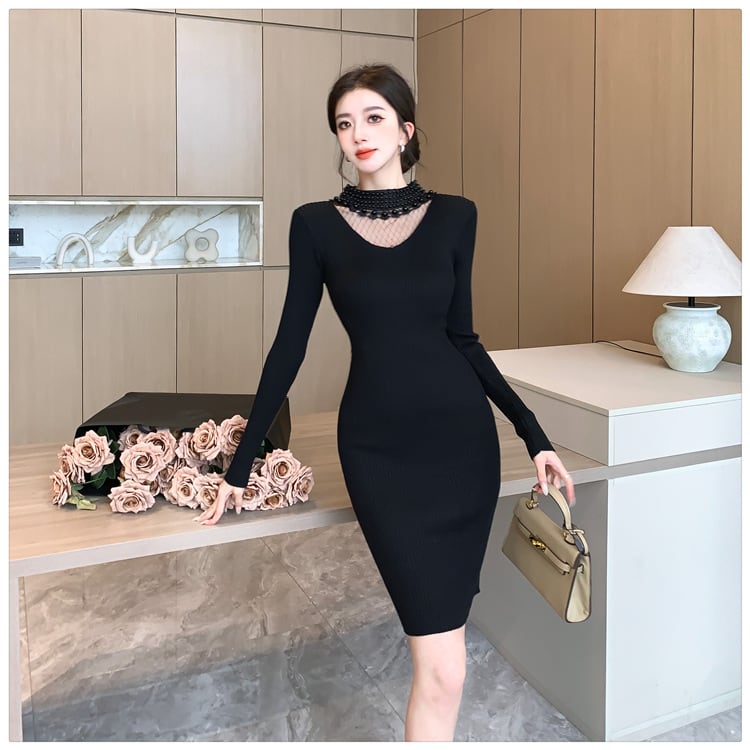 【dress】ニットワンピース　M25601