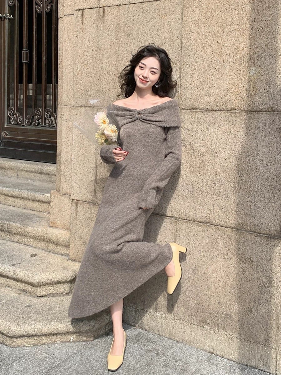 【dress】ニットワンピース　M26068