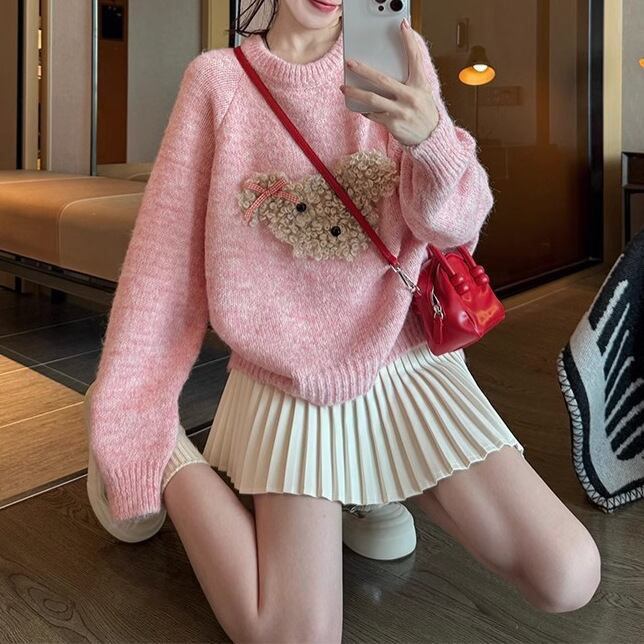【tops】カートゥーンニットセーター　M28739