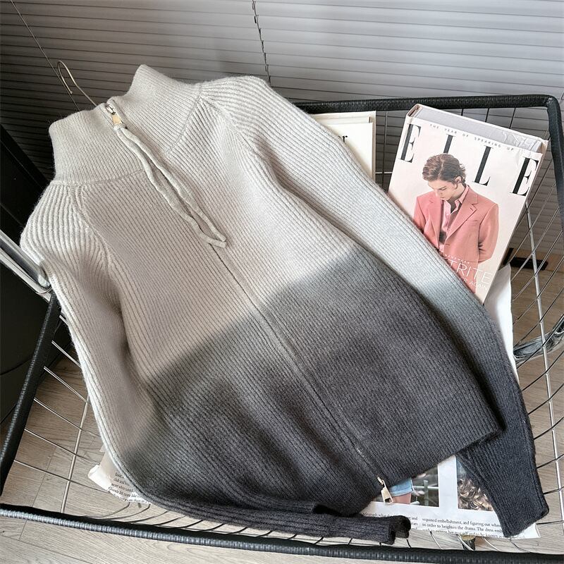 【outer】Wジップニットカーデ　M18981