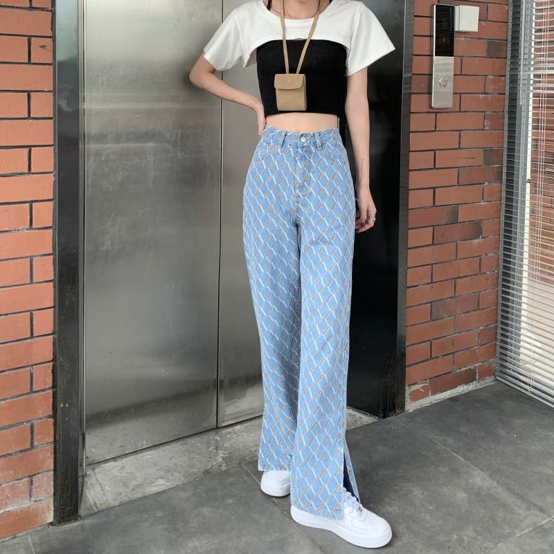 【bottoms】個性的なデザインレトロ夏デニムガウチョパンツ G0253