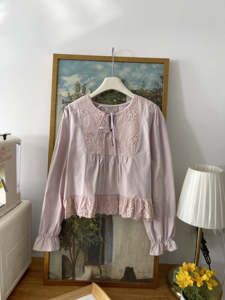 【tops】刺繍ブラウストップス　M29701