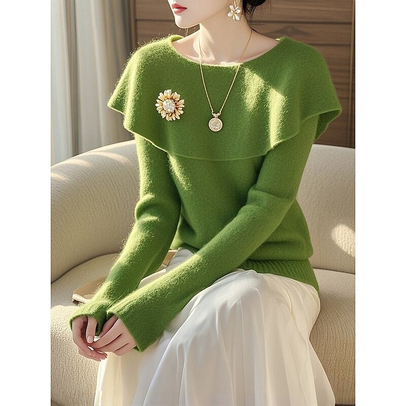【tops】ケープニットトップス　M28789