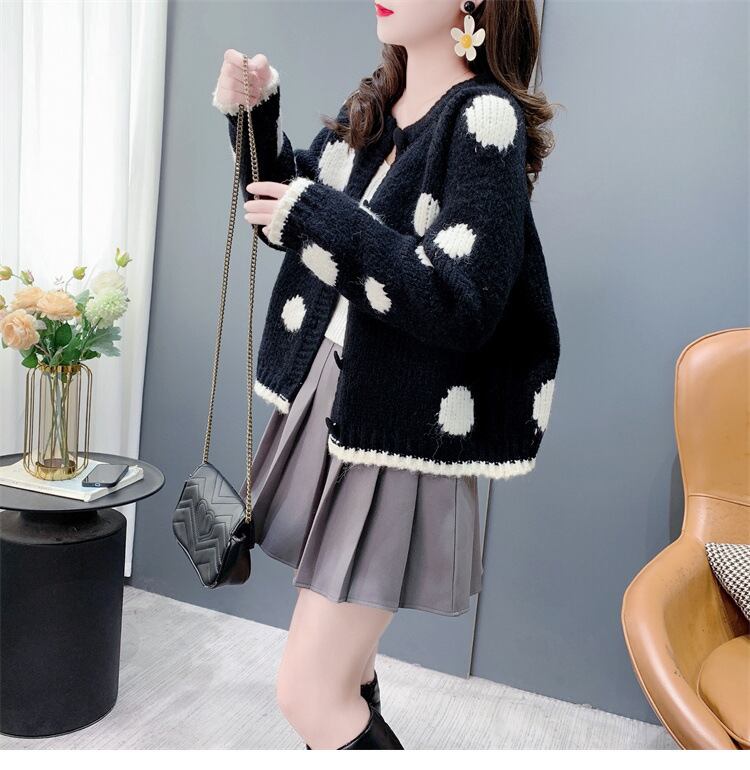 【outer】クルーネックニットカーデ　M26954
