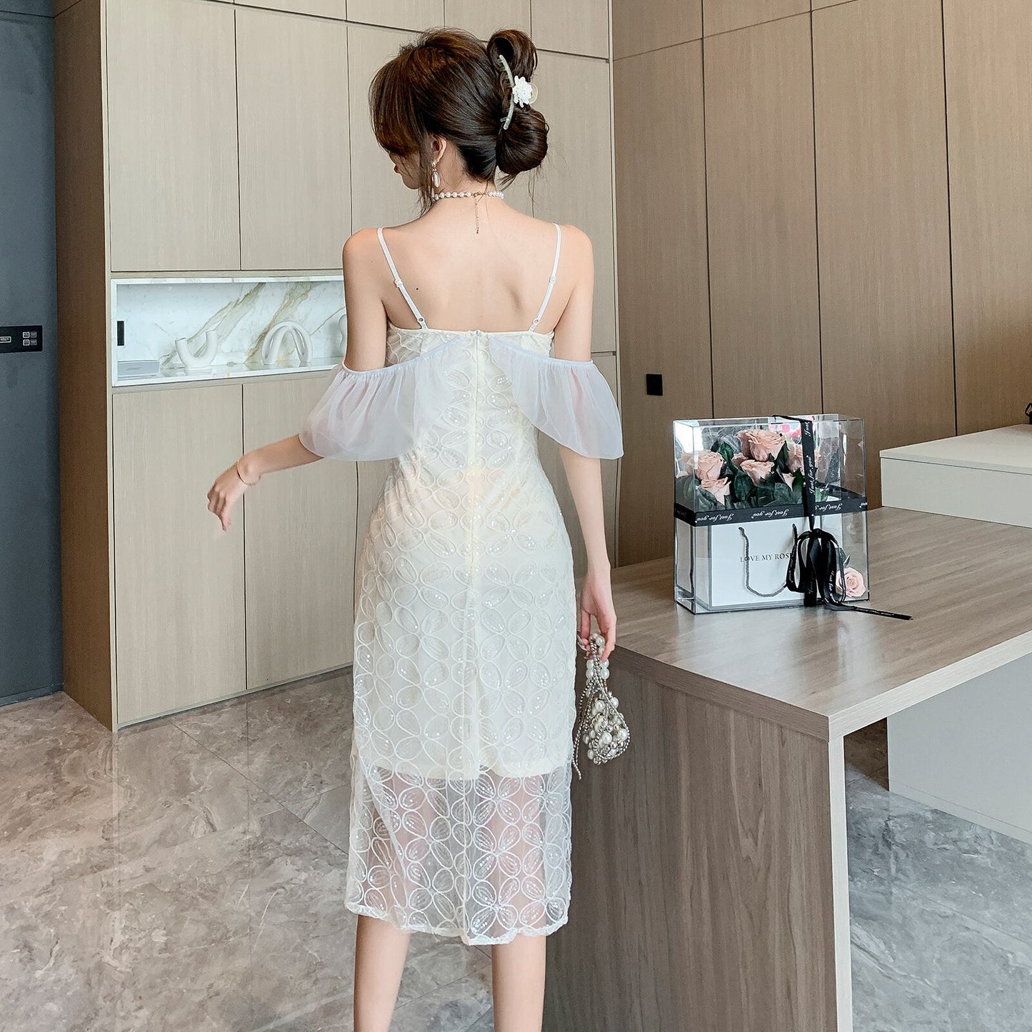 【dress】フリルキャミワンピースG20065