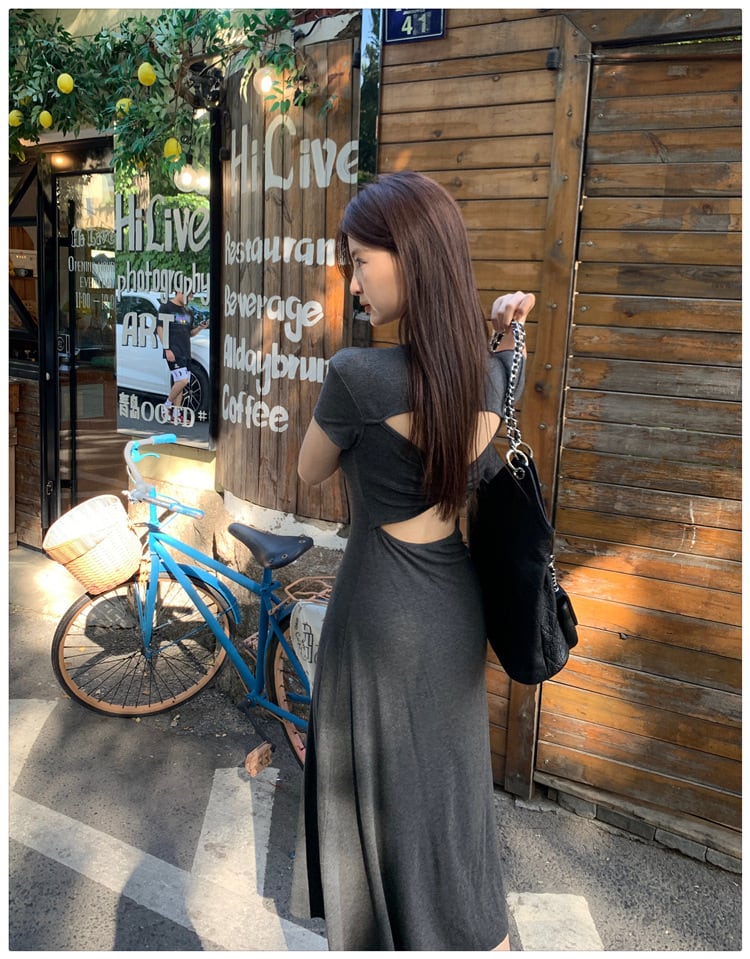 【dress】バックレスワンピース　M24579