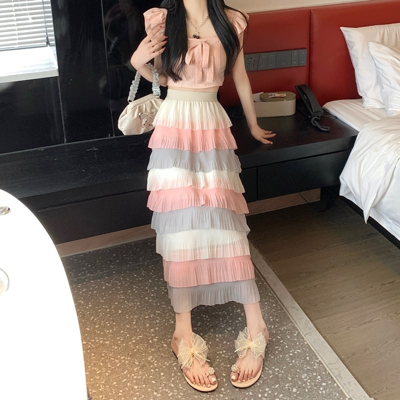 【bottoms】AラインスカートG20483