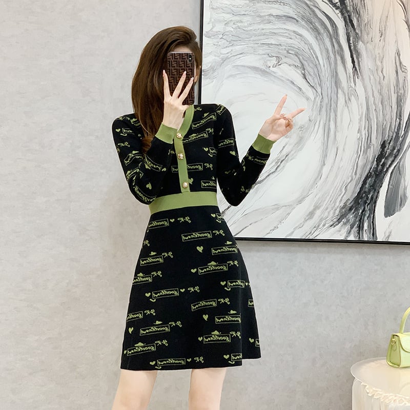 【dress】ニットワンピース　M25511