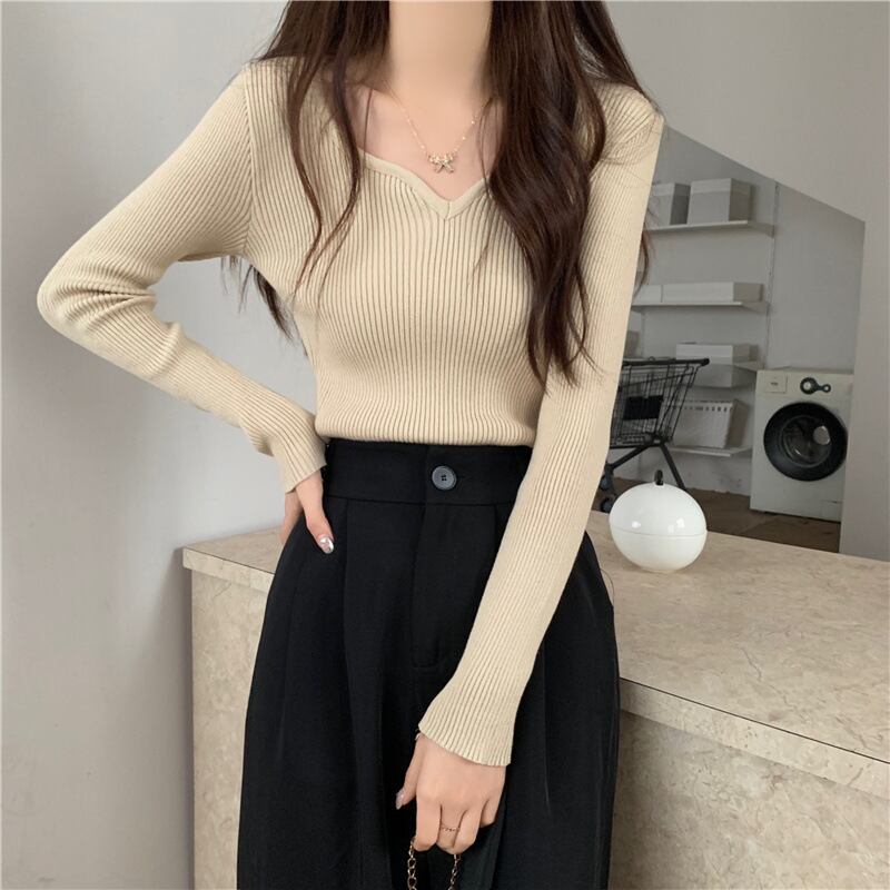【tops】ニットトップス　M28069