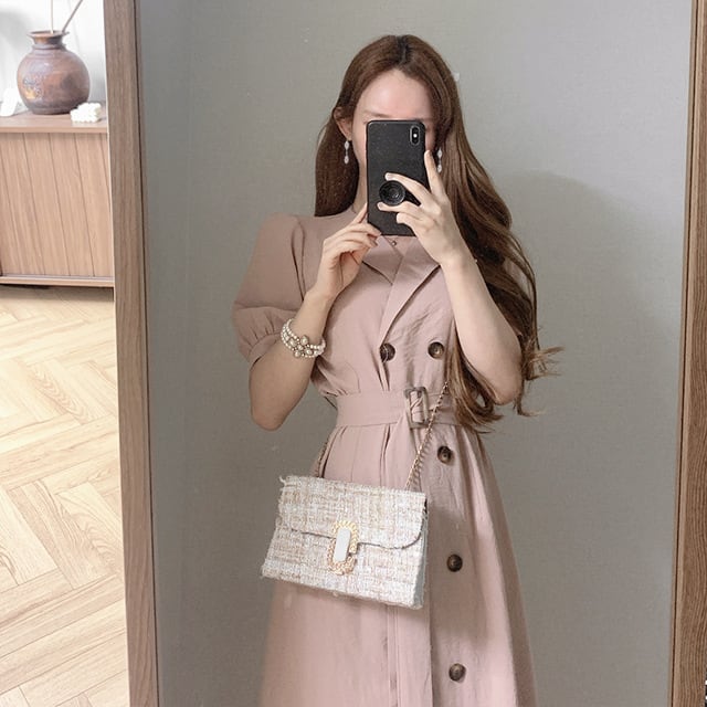 【dress】ダブルボタンワンピース　M23985