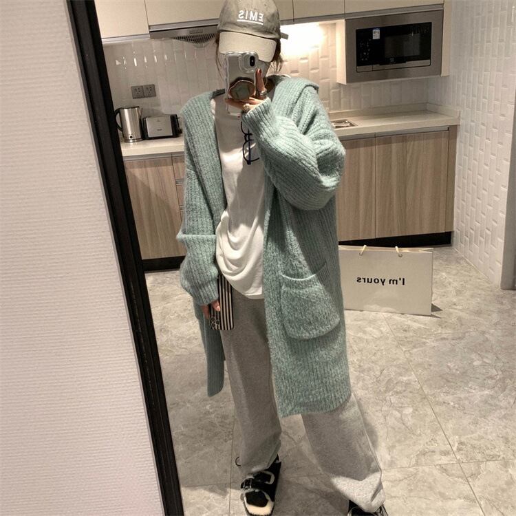 【outer】ロング丈ニットカーデ　M27074