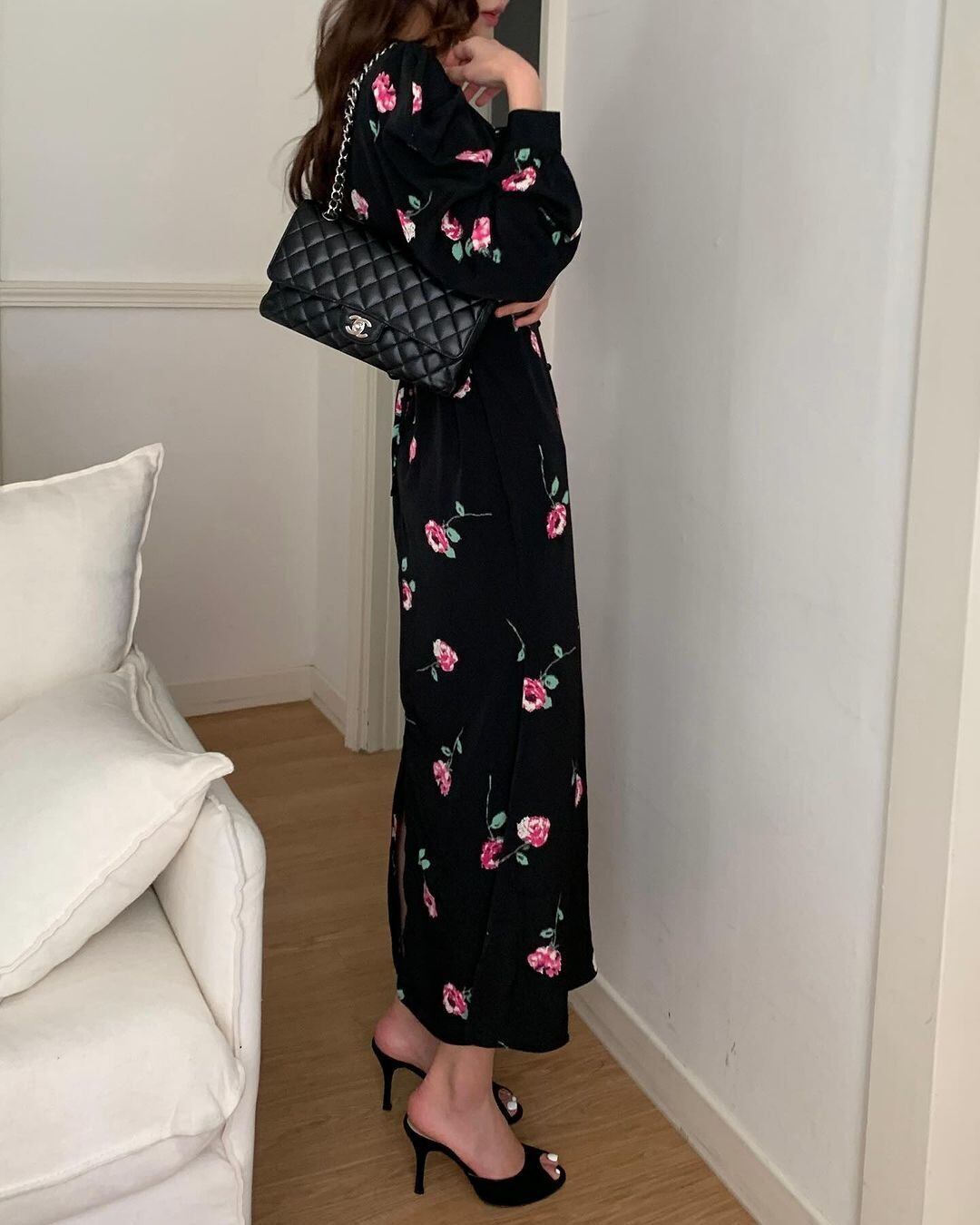 【dress】Vネックワンピース　M27092