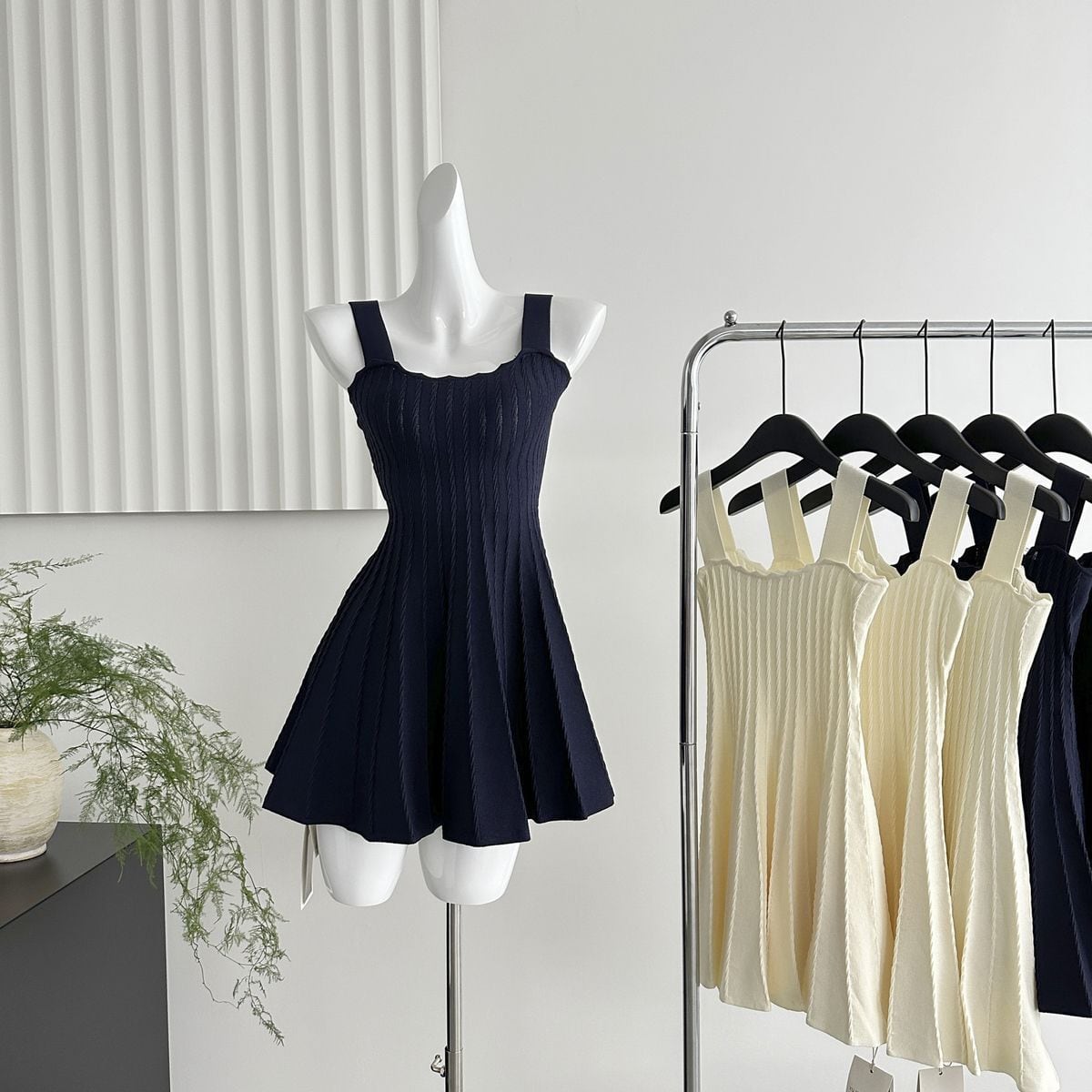 【dress】ニットキャミワンピース　M24819