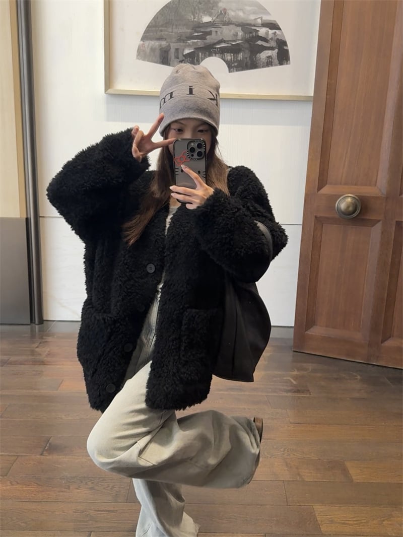 【outer】ラムズウールコート　M27353
