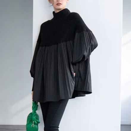 【tops】ニットドッキングトップス　M18436