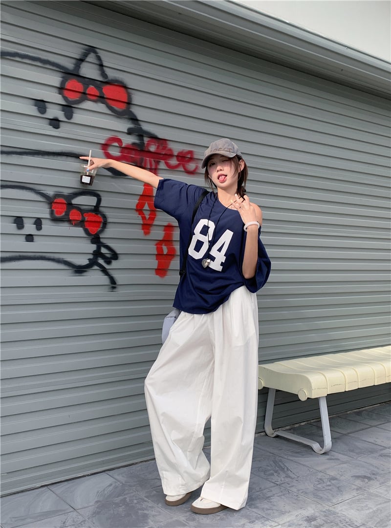 【tops】プリントTシャツ　M25173