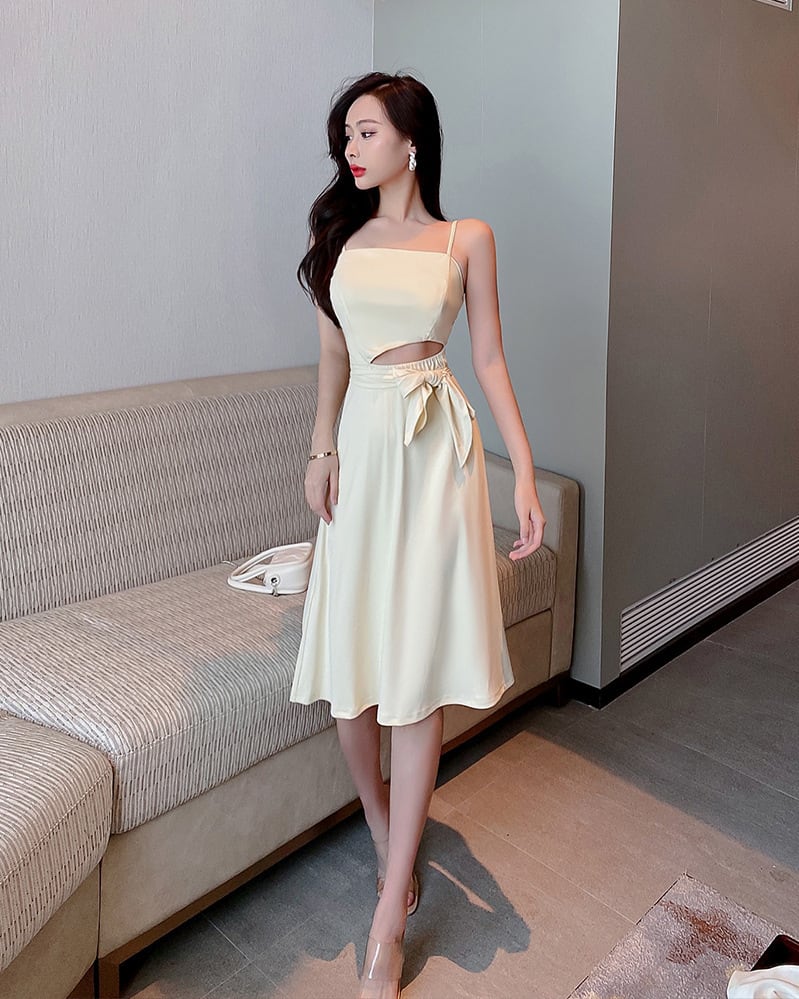 【dress】ウエストカットキャミワンピース　M24105