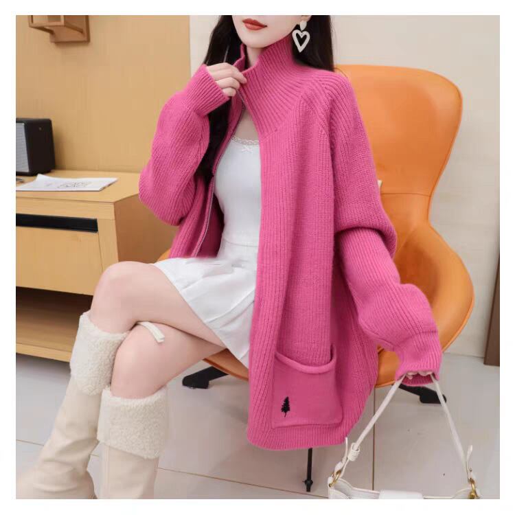 【outer】ファスナーニットカーデ　M27547
