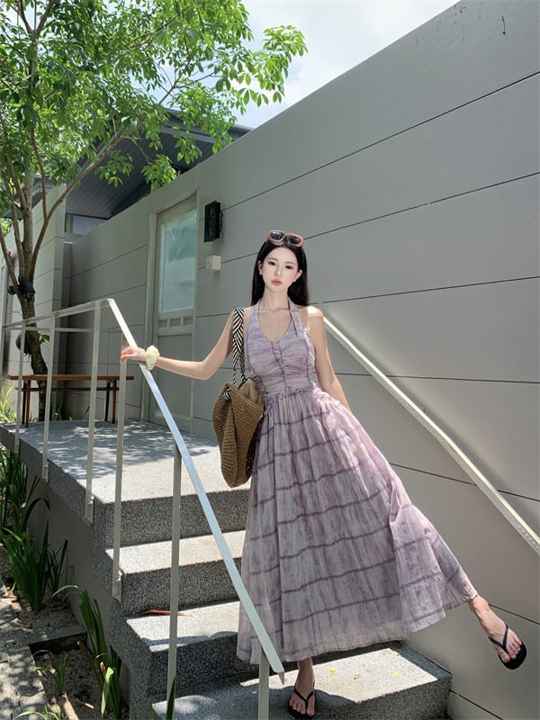 【dress】ホルターネックワンピース　M25133