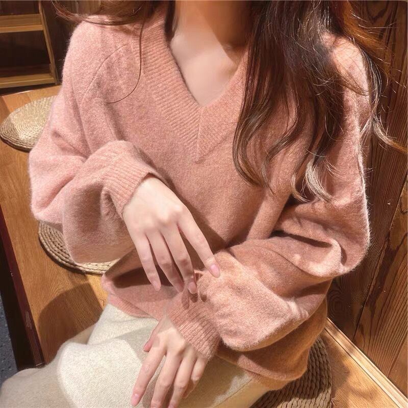 【tops】Vネックニットセーター　M27400