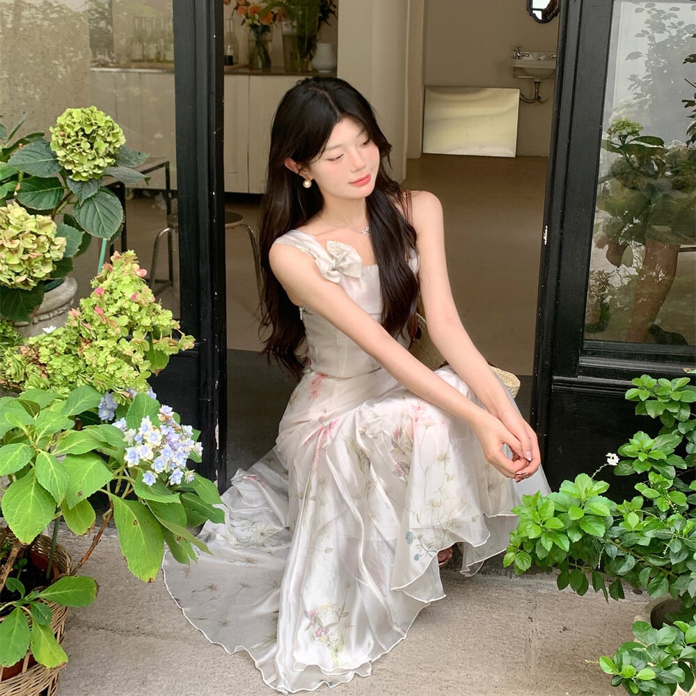 【dress】花柄デートワンピース　M29982