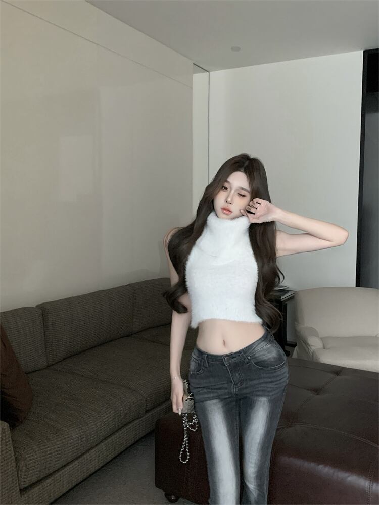 【tops】ノースリーブニットトップス　M27550
