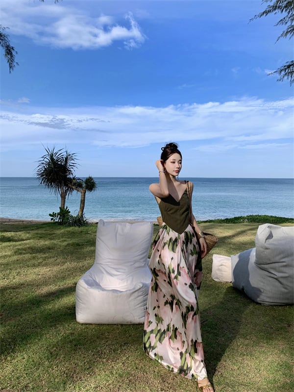 【dress】切り替えキャミワンピース　M24066